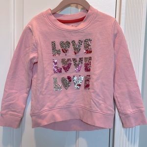 All we need is love!! Car & Jack Love sweatshirt size 4/5.